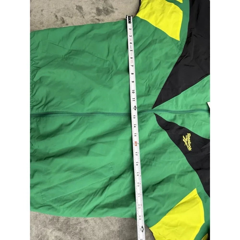 NWT [FK2462] Mens Reebok Classics Twin Vector Track Jacket Green Small